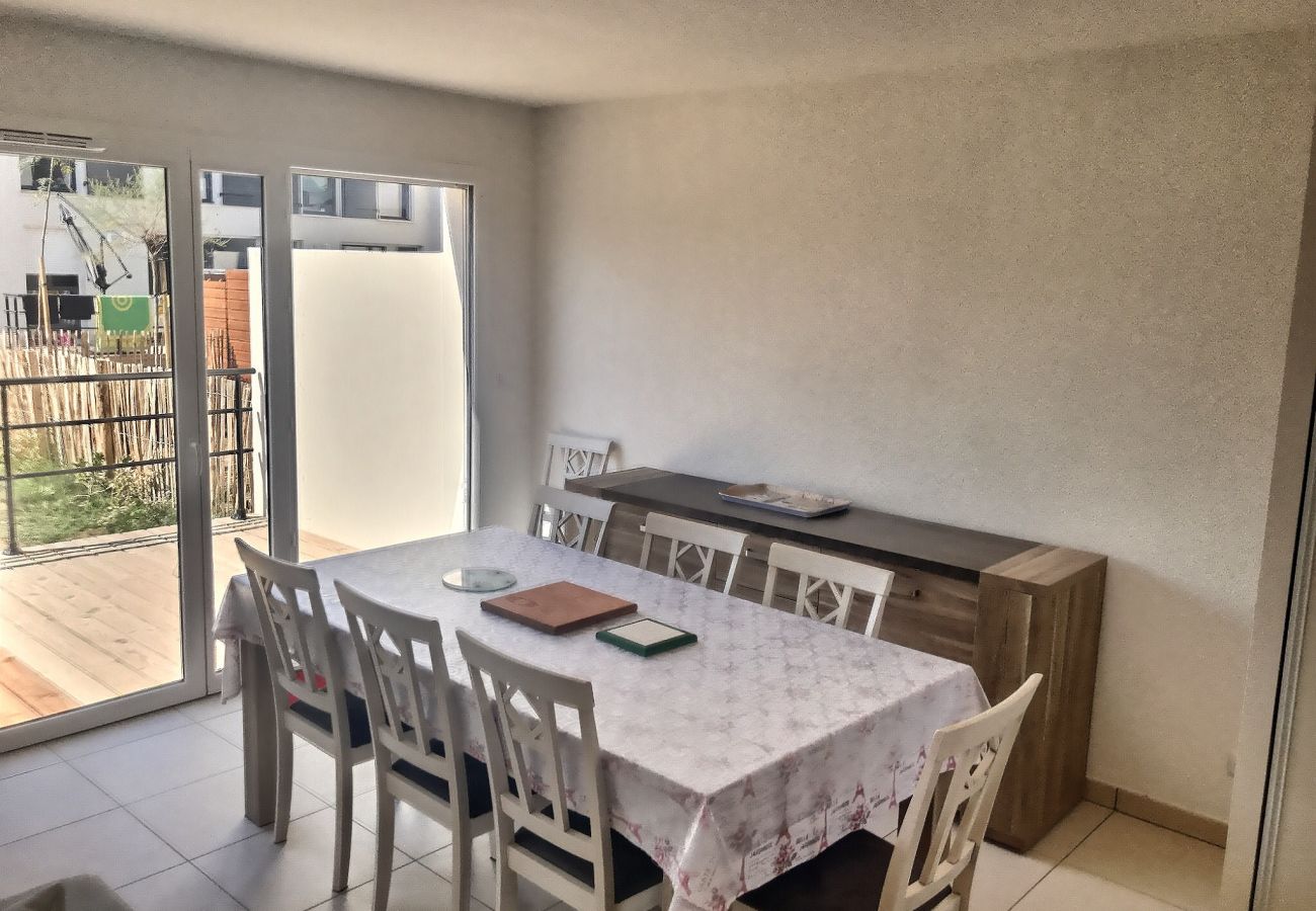 Maison à Sérignan - VILLA BIANCA - Pavillon climatisé à 500m de la plage avec jardin (ref 335783)