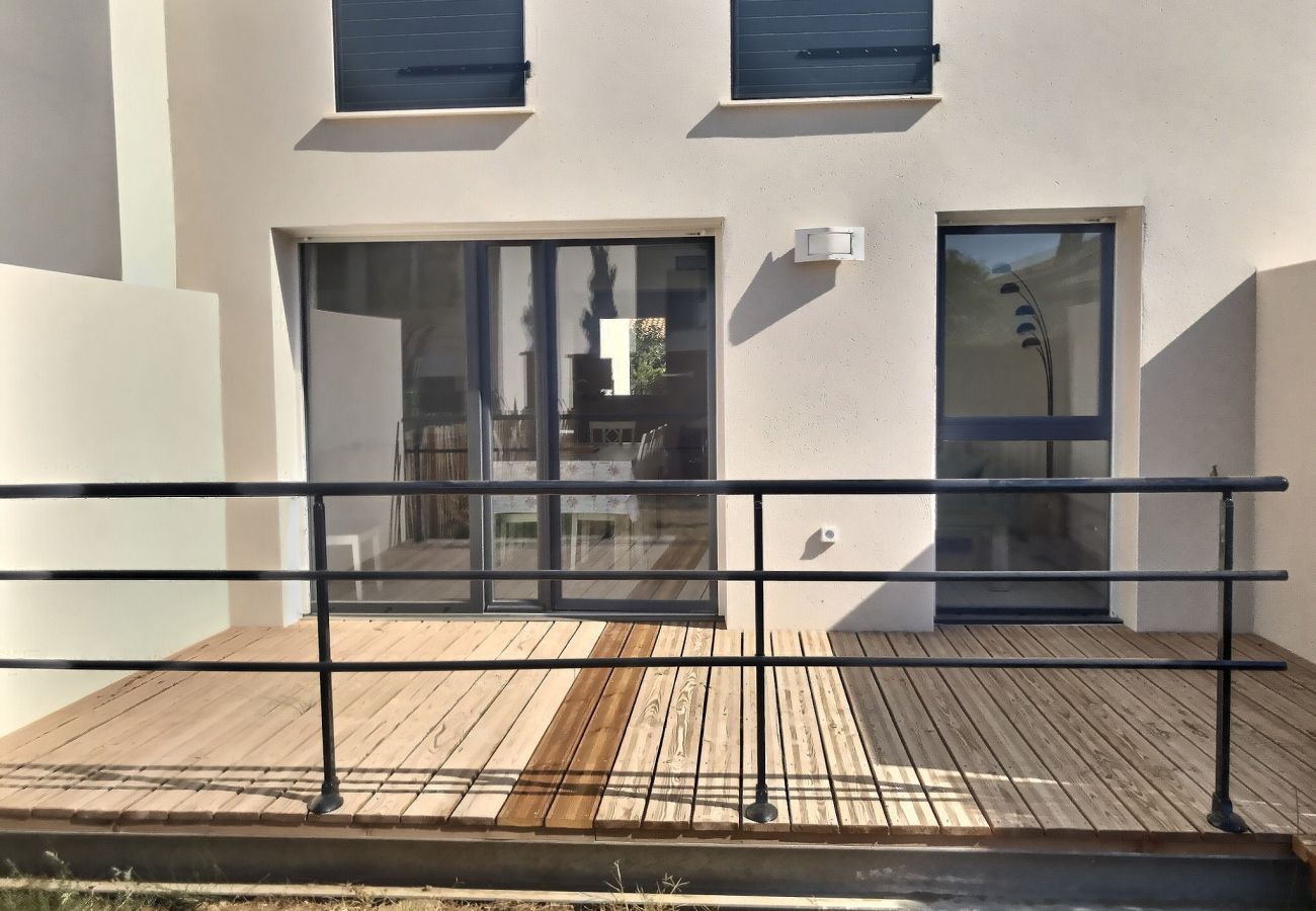 Maison à Sérignan - VILLA BIANCA - Pavillon climatisé à 500m de la plage avec jardin (ref 335783)