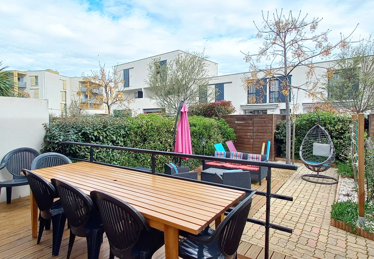 Maison à Sérignan - VILLA BIANCA - Agréable pavillon climatisé avec jardin à 500m de la plage de Valras (ref 335959)