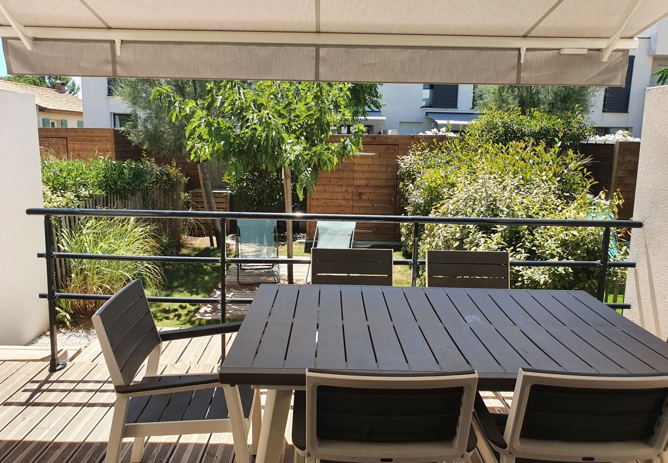 Maison à Sérignan - VILLA BIANCA  - A 500m de la plage, pavillon confortable 6 personnes dans résidence sécurisée (ref 336039)
