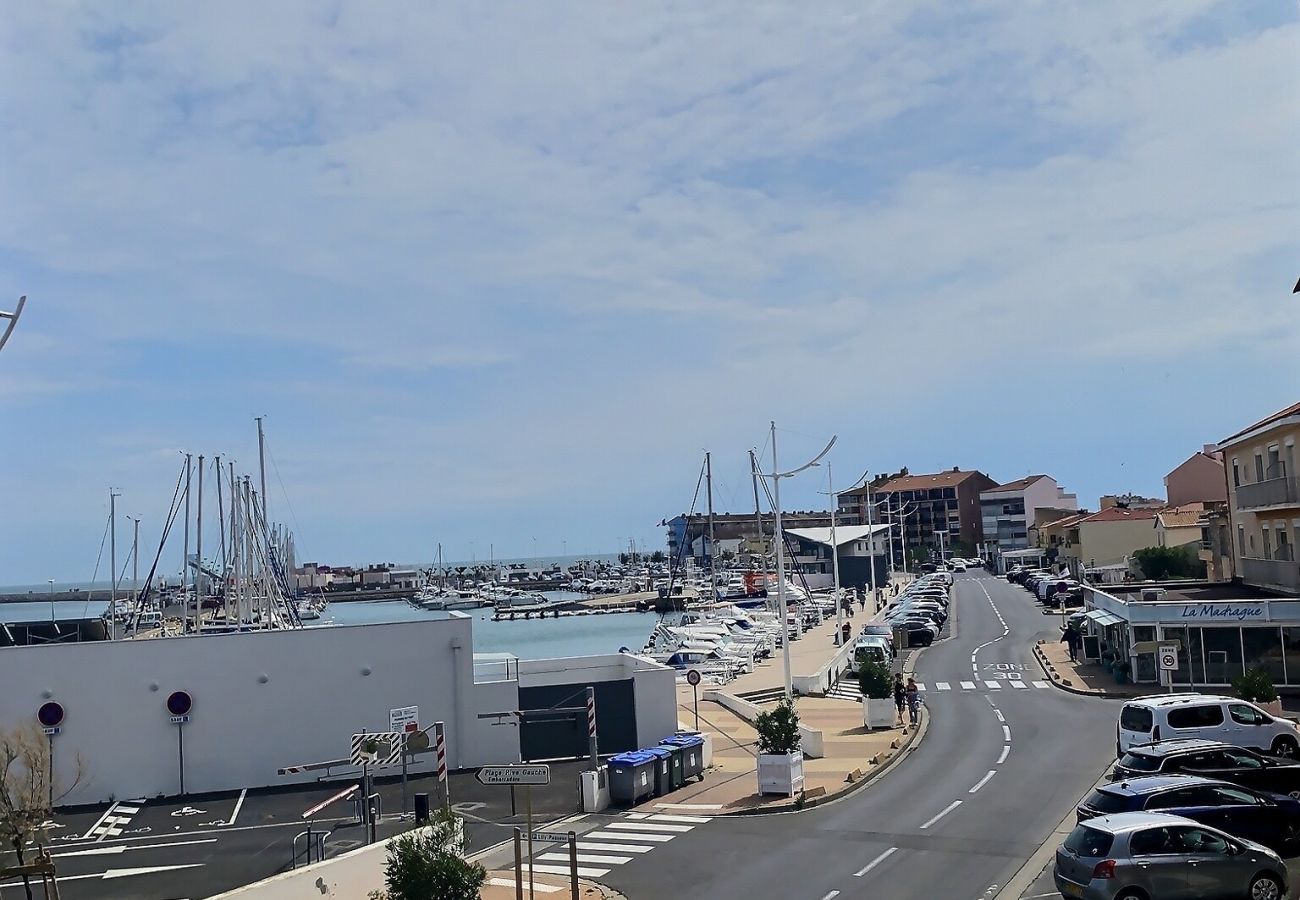 Studio à Valras-Plage - LA PEYROULADE - Studio confortable avec vue mer et port (ref 336277)