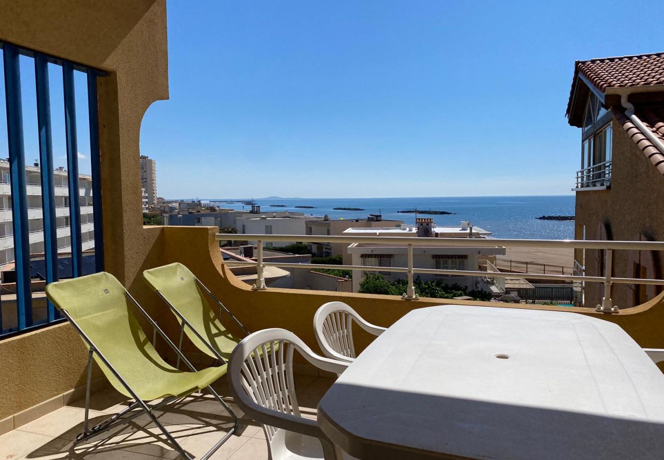 Appartement à Valras-Plage - ALIZEA BEACH - A 50m de la plage, appartement pour 6 personnes vue mer.