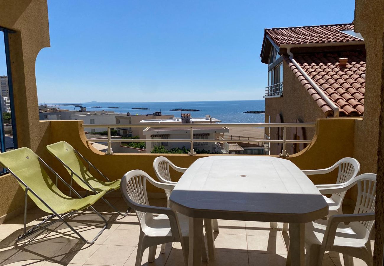 Appartement à Valras-Plage - ALIZEA BEACH - A 50m de la plage, appartement pour 6 personnes vue mer.